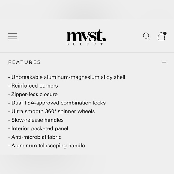 MVST TREK LARGE SUITCASE-BNIB - Picture 6 of 7